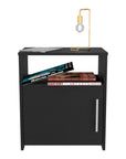 23" Black Wood Nightstand