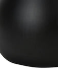 Set of Two 18" Black Metal Round Table Lamps With Ivory Drum Shade