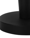 Set of Two 24" Black Metal Candlestick USB Table Lamps With Ivory Drum Shade