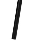 63" Black LED Light Changing Floor Lamp With Cream Fabric Drum Shade