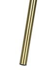 63" Matte Gold Floor Lamp with Cream Drum Shade