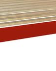 Red Solid Wood Full Bed Frame