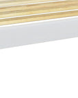 White Solid Wood Full Bed Frame