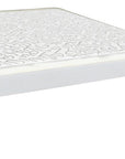 White Solid Wood Full Bed Frame