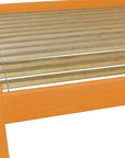 Yellow Solid Wood Queen Bed Frame