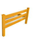 Yellow Solid Wood Twin Bed Frame