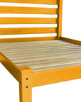 Yellow Solid Wood Twin Bed Frame