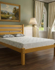 Yellow Solid Wood Twin Bed Frame