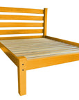 Yellow Solid Wood Full Bed Frame