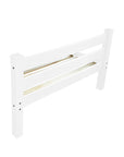 White Solid Wood Full Bed Frame