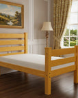 Orange Solid Wood Twin Bed Frame