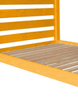 Orange Solid Wood Full Bed Frame