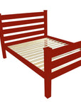 Red Solid Wood Full Bed Frame