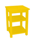 28" Yellow Solid Wood Nightstand