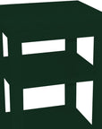 28" Dark Green Solid Wood Nightstand