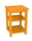 28" Yellow Solid Wood Nightstand