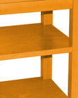 28" Yellow Solid Wood Nightstand