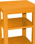 28" Yellow Solid Wood Nightstand
