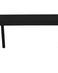 60" Black Solid Wood Dining Table