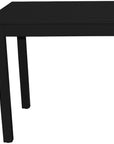 60" Black Solid Wood Dining Table