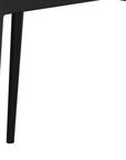 Set of Two White and Black Faux Leather Dining Side Chairs