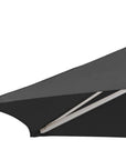9' Black Polyester Round Market Patio Umbrella