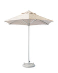 9' Ecru Polyester Round Market Patio Umbrella
