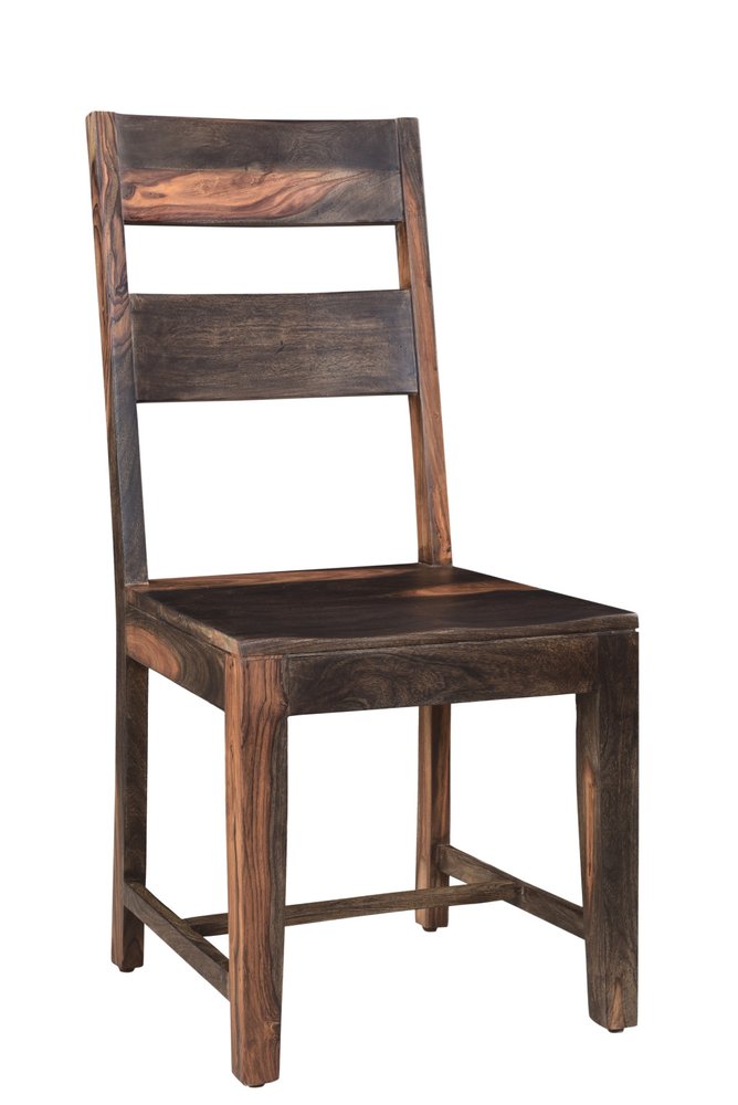Nine Piece Brown Solid Wood Dining Set with Eight Chairs