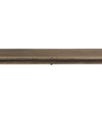 55" Brown Solid Wood Dining Bench