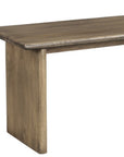 55" Brown Solid Wood Dining Bench