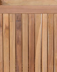 22" Natural Solid Wood Indoor Outdoor Square Planter Box
