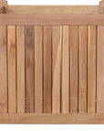 22" Natural Solid Wood Indoor Outdoor Square Planter Box