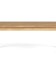 47" Natural Solid Wood Outdoor Coffee Table