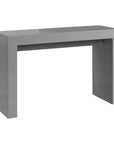 47" Gray Wood Block Console Table