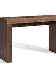 47" Brown Wood Block Console Table