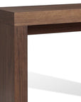 47" Brown Wood Block Console Table
