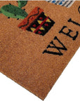 24" X 36" Natural Green and Black Coir Cactus Welcome Outdoor Door Mat
