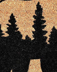 24" X 36" Natural and Black Coir Bear Welcome Outdoor Door Mat