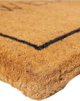 24" X 36" Natural and Black Coir Welcome Outdoor Door Mat