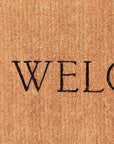 24" X 36" Natural and Black Coir Welcome Outdoor Door Mat