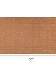 24" X 36" Natural Coir Solid Color Outdoor Door Mat