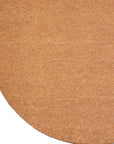 24" X 36" Natural Coir Solid Color Outdoor Semi Circle Door Mat