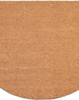 24" X 36" Natural Coir Solid Color Outdoor Semi Circle Door Mat