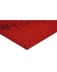 24" X 36" Red and Black Coir Merry Christmas Outdoor Christmas Door Mat