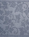 24" X 36" Light Gray Rubber Botanical Leaves Outdoor Door Mat