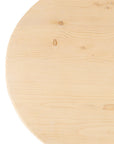 54" Natural Solid Wood Oval Solid Coffee Table