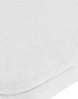 44" White and Brown Linen Upholstered Storage Bench with Flip Top
