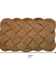 24" X 37" Brown Coir Weave Outdoor Door Mat