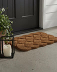 24" X 37" Brown Coir Weave Outdoor Door Mat