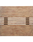 33" Natural Solid Wood Outdoor Coffee Table